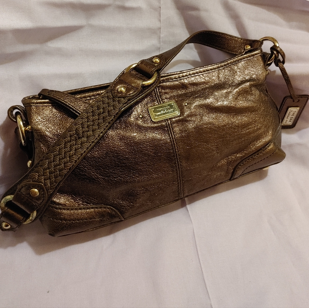 The Sak Shimmering Bronze Shoulder Bag